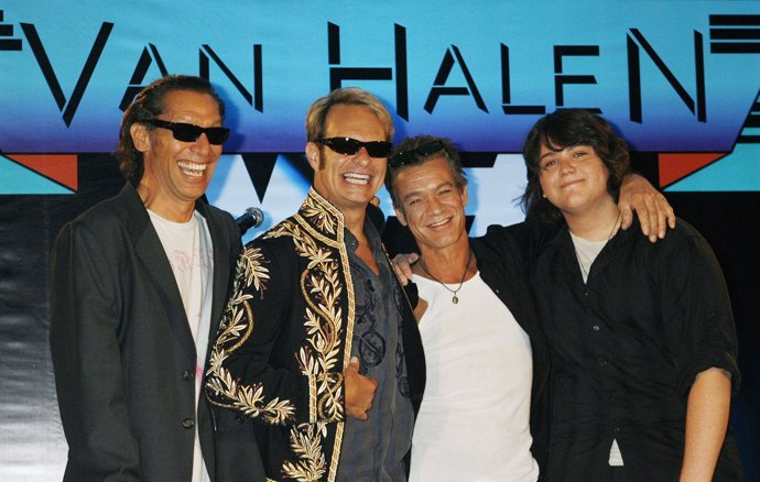 Los miembros del grupo Van Halen