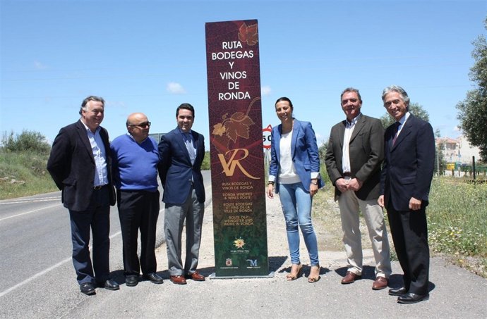 SEñalización de la ruta del vino de Ronda