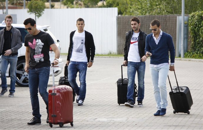 David De Gea Alvaro Arbeloa Alvaro Dominguez Adrian Roberto Soldado
