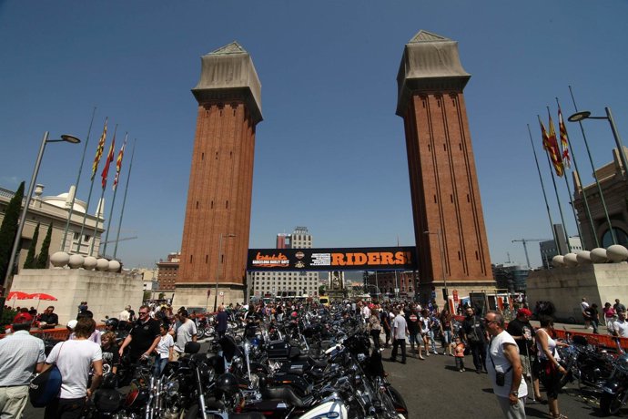 Una De Las Exposiciones De Ediciones Anteriores De La Barcelona Harley Days