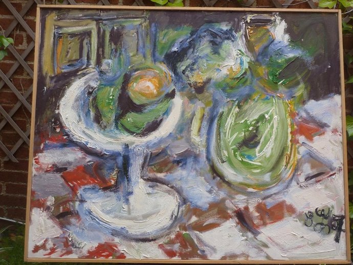 Una De Las Obras Que Se Exponen En El Torreón De Lozoya.