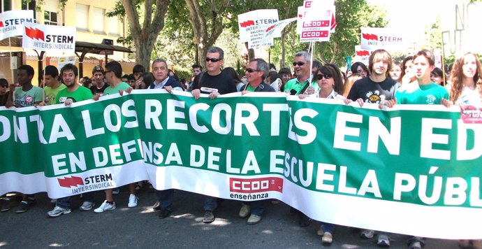 Manifestación En Cartagena Contra Los Recortes En Educación