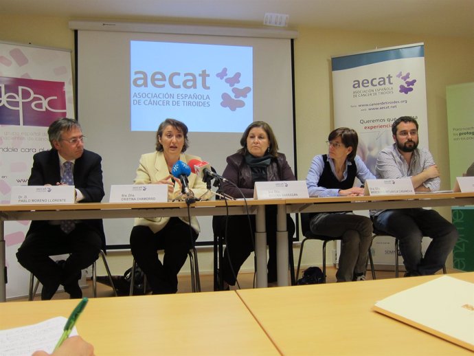 Los Miembros De AECAT Y Las Sociadades Médicas, En La Presentación De La Web