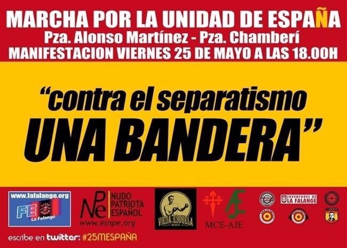 Cartel De La 'Marcha Por La Unidad De España'