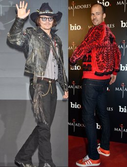 Montaje de Johnny Depp y Olfo Bosé 