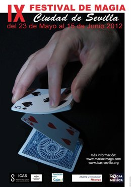 Cartel Del IX Festival De Magia. Ciudad De Sevilla