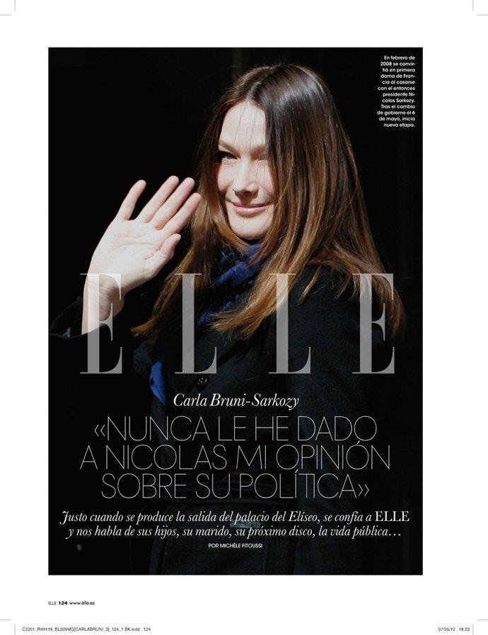 Carla Bruni en ELLE