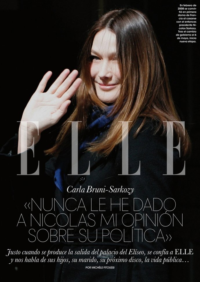 Carla Bruni para ELLE