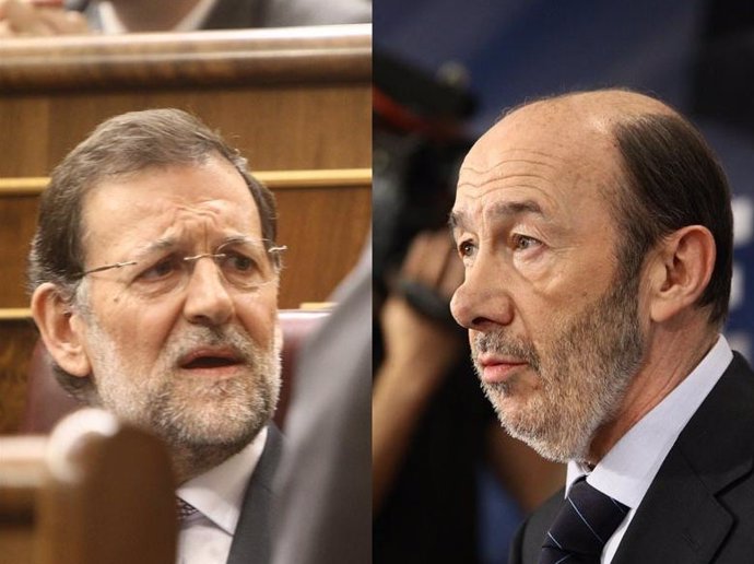 Montaje De Rajoy Y Rubalcaba