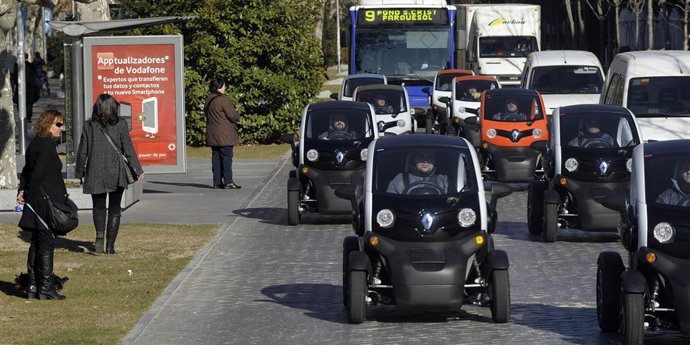 Algunos De Los Renault Twizy Que Han Circulado Por Las Calles De Valladolid