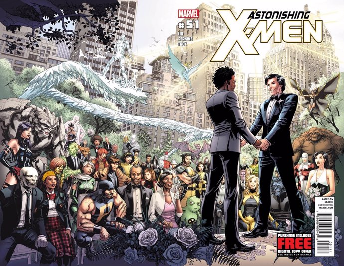 Portada de la boda gay en X-Men