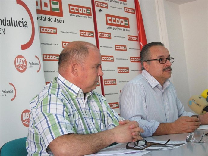 Francisco Javier Laiz Y José Moral En Rueda De Prensa.