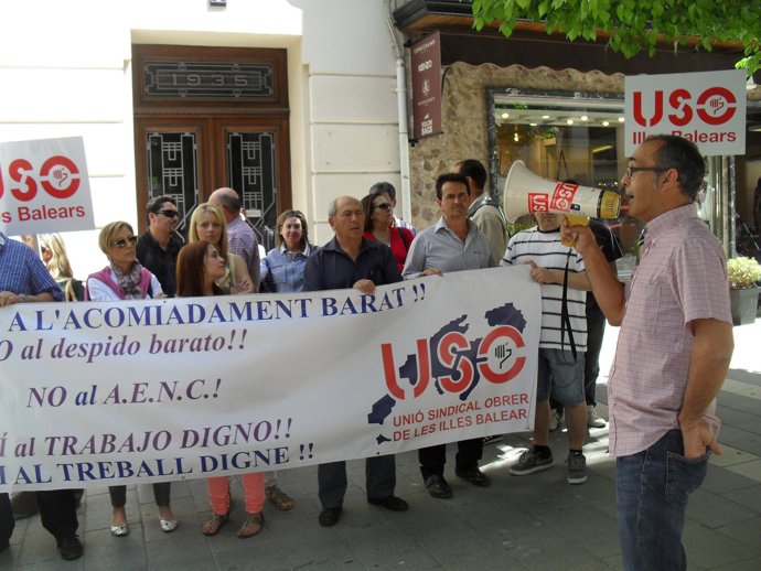 David Díaz En Un Instante De La Concentración.