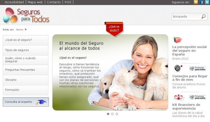 Página Web Seguros Para Todos 