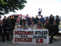 Sindicatos de educación se concentran para reclamar un "verdadero proceso de diálogo"