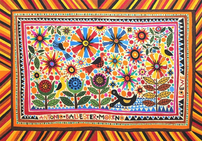 Loewe invita a Antonio Ballester para recrear el mantón de Manila 