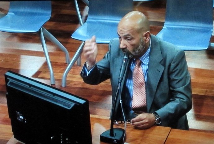 El testigo Jorge González declarando en el juicio 'Malaya'