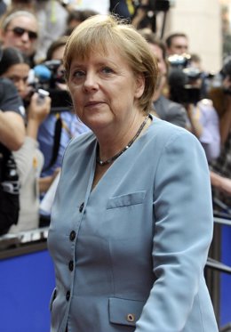 Angela Merkel Llega A La Cumbre Europea Sobre Crecimiento