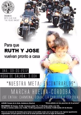 Cartel De La Marcha Motera De Junio Por Ruth Y José. 