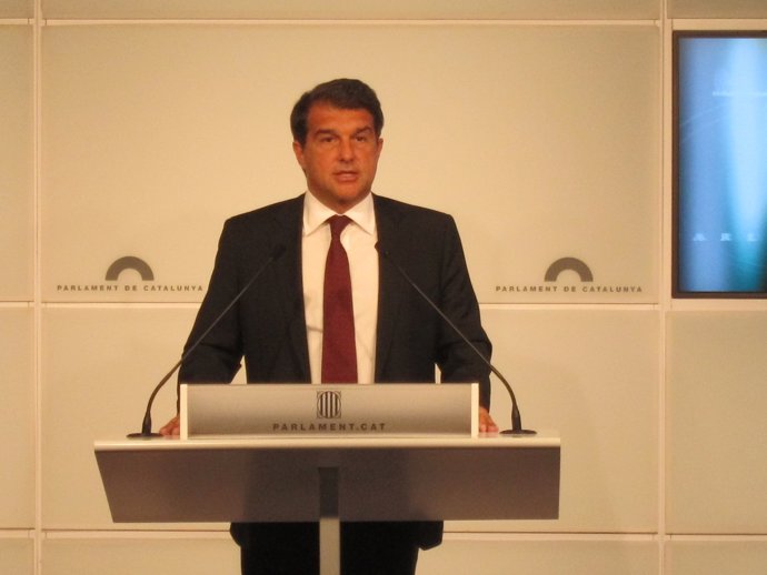 Joan Laporta, En El Parlament