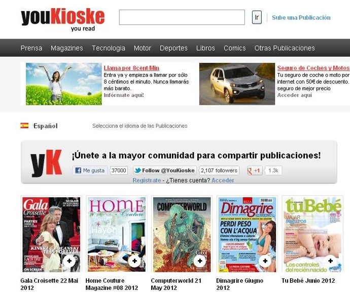 Página Web Youkioske
