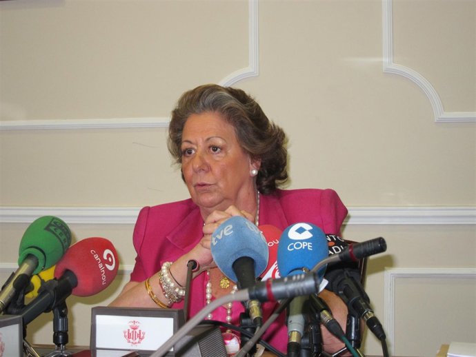 Barberá Durante La Rueda De Prensa Hablando De Los JJOO 2020