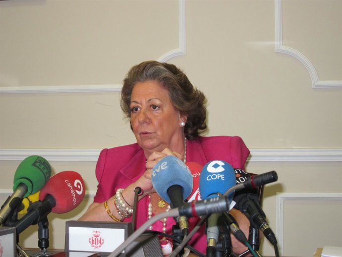 Barberá Durante La Rueda De Prensa Hablando De Los JJOO 2020