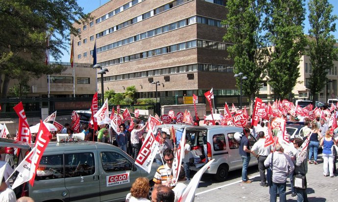 Protesta Contra La Reforma Laboral.