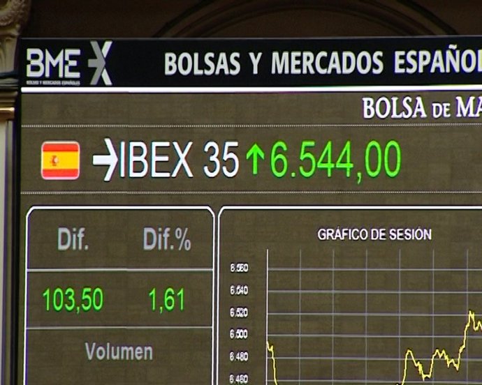 El Ibex rebota a media sesión