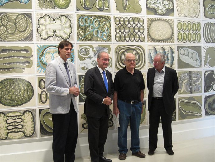 Presentación de la exposición del artista Luis Gordillo arte pintura