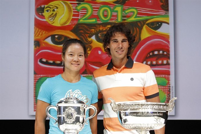 Na Li Y Rafa Nadal En El Sorteo De Roland Garros 2012