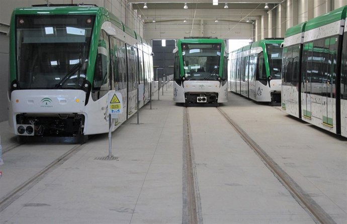 Unidades del metro de Málaga transporte suburbano metropolitano