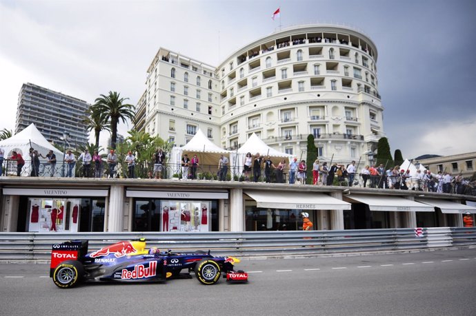 Mark Webber (Red Bull) En Mónaco