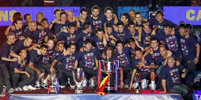 El Barcelona Celebra La Copa