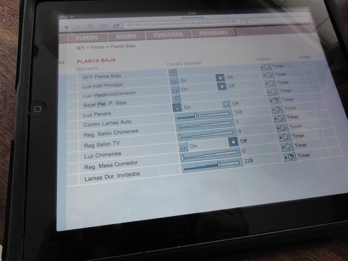 Control Domótico De Los Dispositivos De Una Vivienda Desde Un Tablet PC