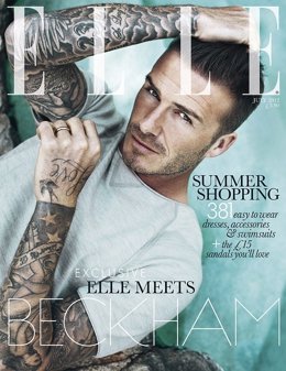 David Beckham es la portada de Elle