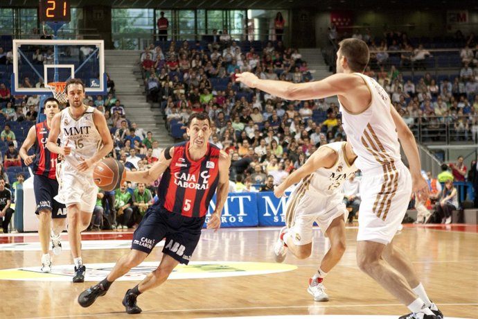 Begic Prigioni Felipe Reyes Real Madrid Caja Laboral