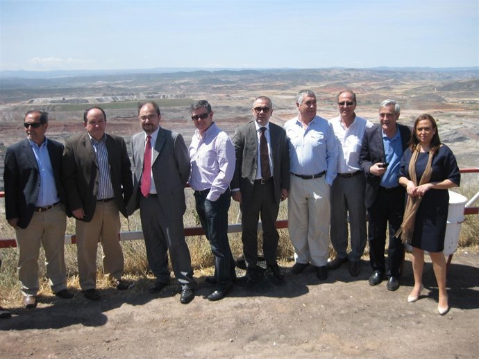 Javier Lambán En Su Visita A Las Cuencas Mineras En La Provincia De Teruel