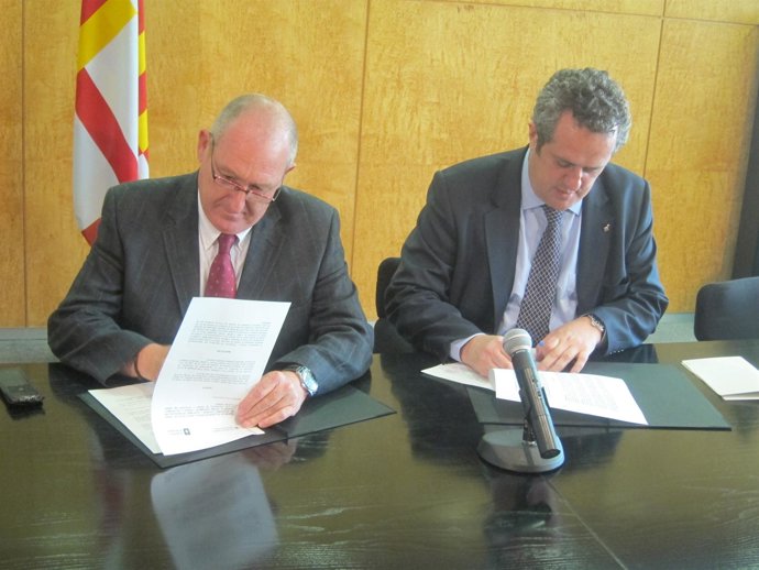 Joan Aregio (Dtor.SCT), Joaquim Forn (1º Teniente De Alcalde Barcelona)