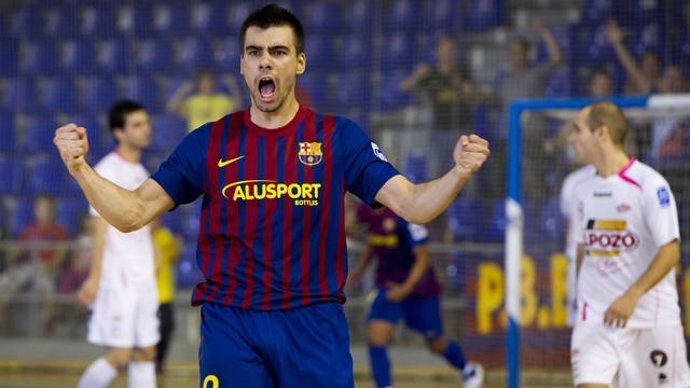 El Jugador Del FC Barcelona Sergio Lozano