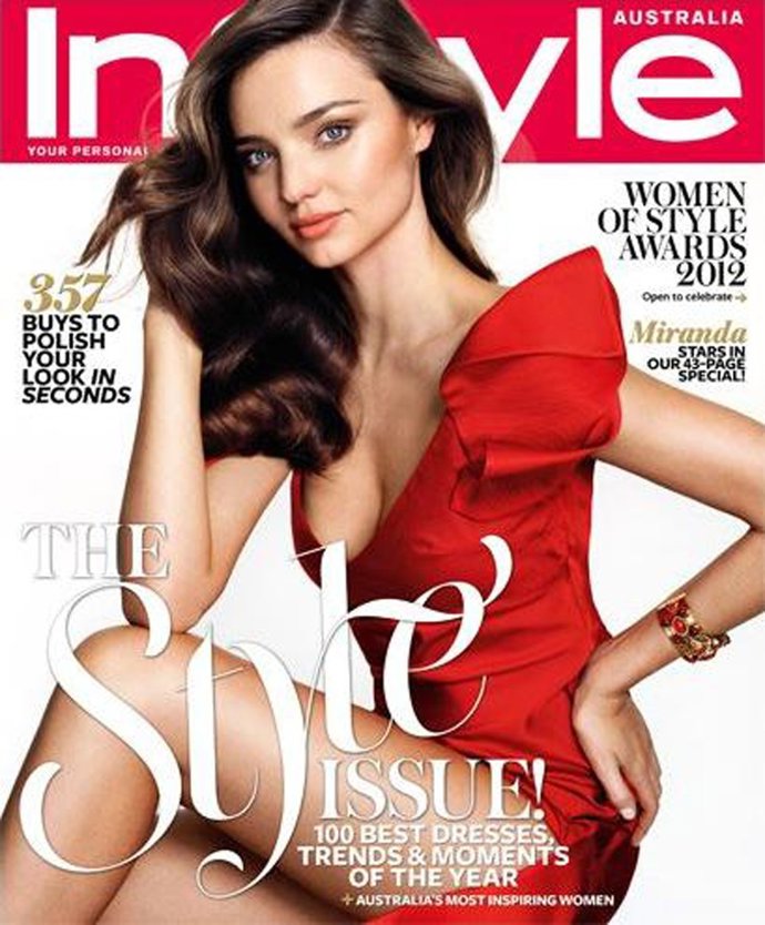 Miranda Kerr en la portada de 'InStyle' 