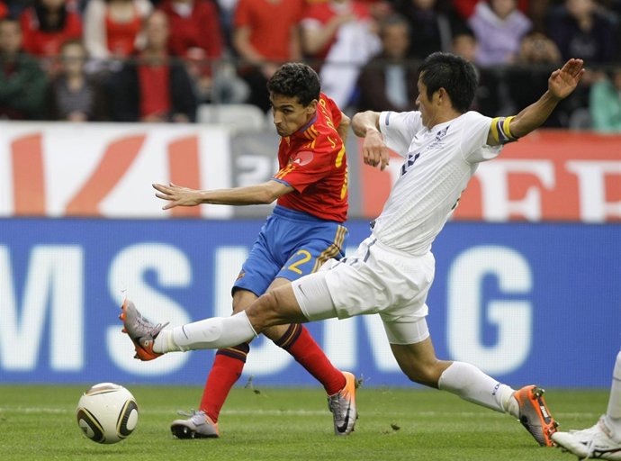 Jesús Navas, amistoso España-Corea 2010