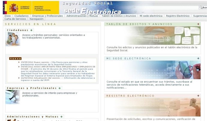 Sede Electrónica De La Seguridad Social