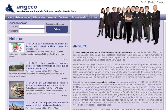 Página Web Angeco