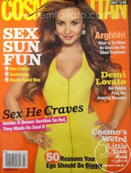Demi Lovato, muy explosiva en la portada de 'Cosmopolitan' edición Brasil 