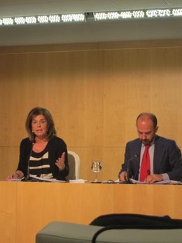 Botella Y Villanueva En Rueda De Prensa Posterior A La Junta De Gobierno