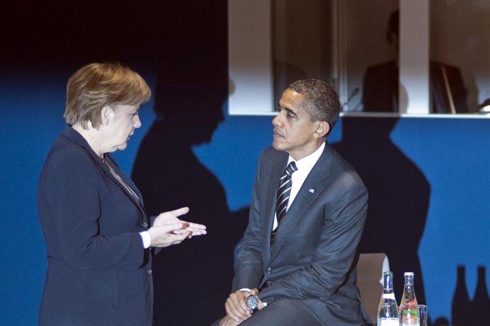 Merkel (Alemania) Y Obama (Estados Unidos)