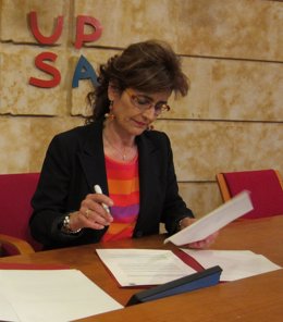 La Presidenta De La Fundación Enfermería Castilla Y León, Benilde Amez