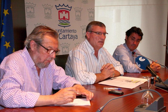 El Alcalde De Cartaya, Juan Polo, En Rueda De Prensa. 