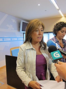 La Conselleira De Traballo, Beatriz Mato, En Declaraciones A Los Medios